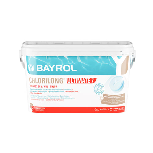 BAYROL Chlorilong Ultimate7 4,8 kg – Langzeit-Chlortabletten zur Komplettpflege
