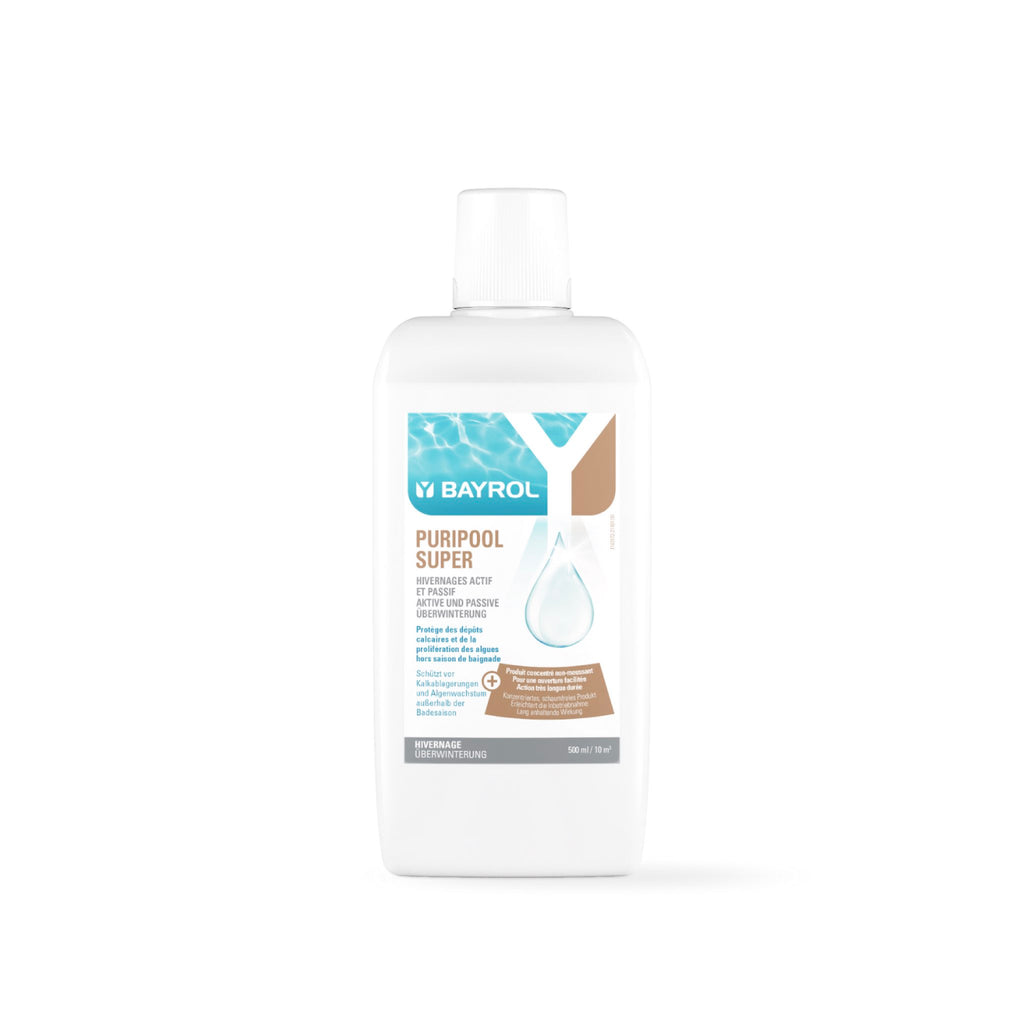 BAYROL Puripool® Super 1 L – Flasche vor weißem Hintergrund