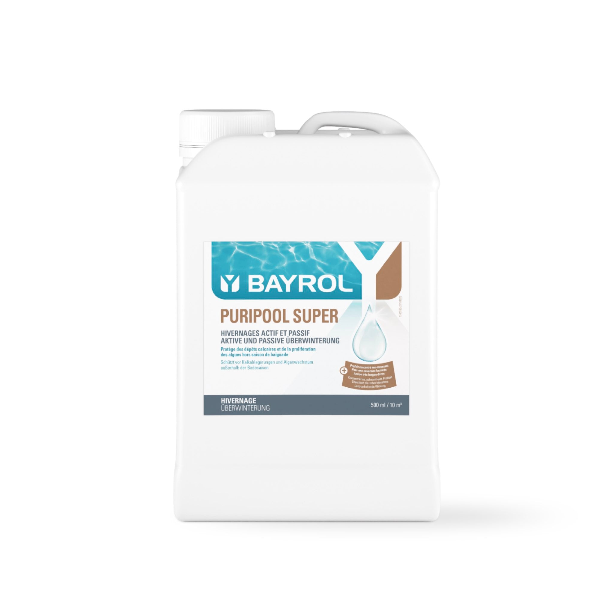 BAYROL Puripool® Super 3 L – Kanister vor weißem Hintergrund