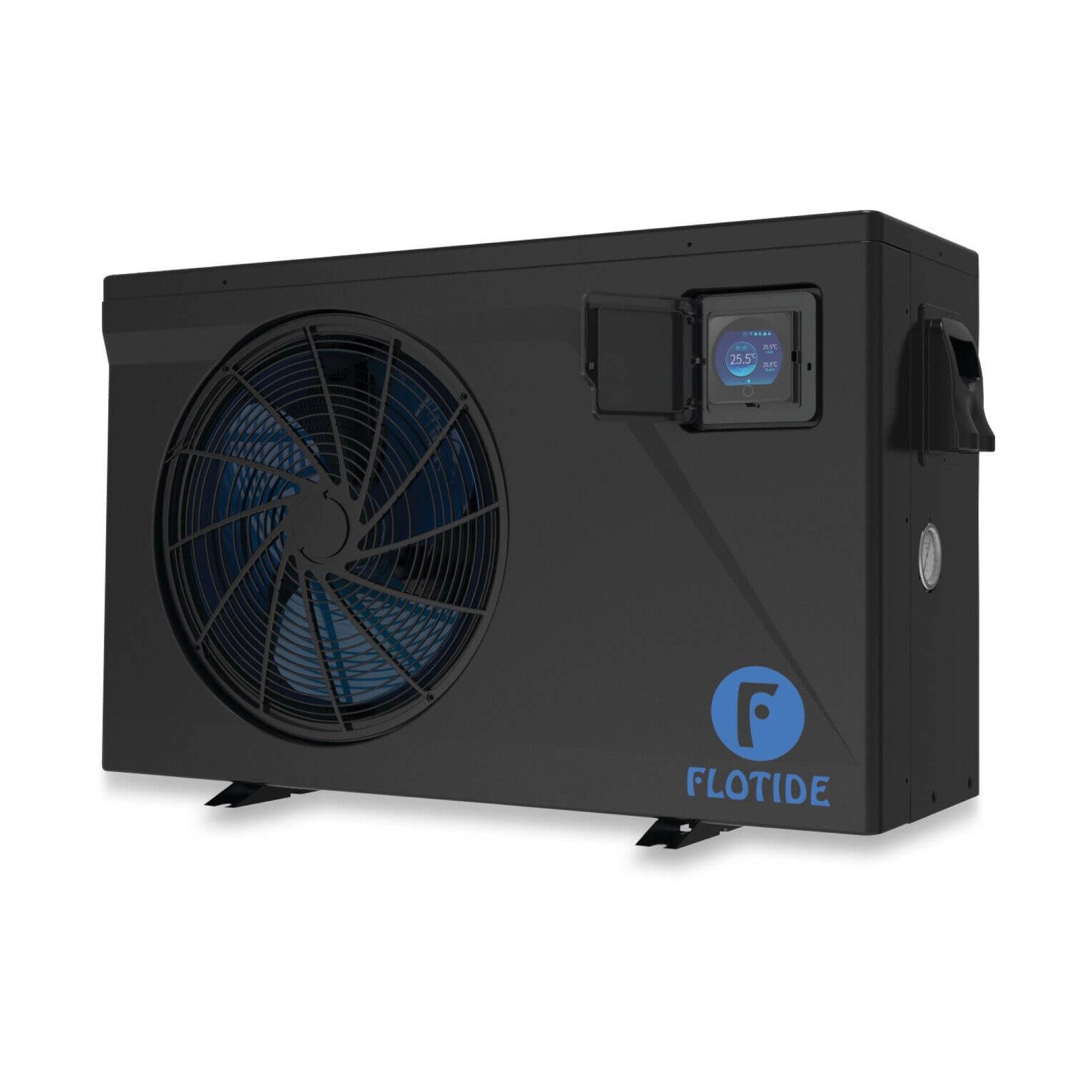 Flotide Inverter-Wärmepumpe Seitlich PX in Schwarz