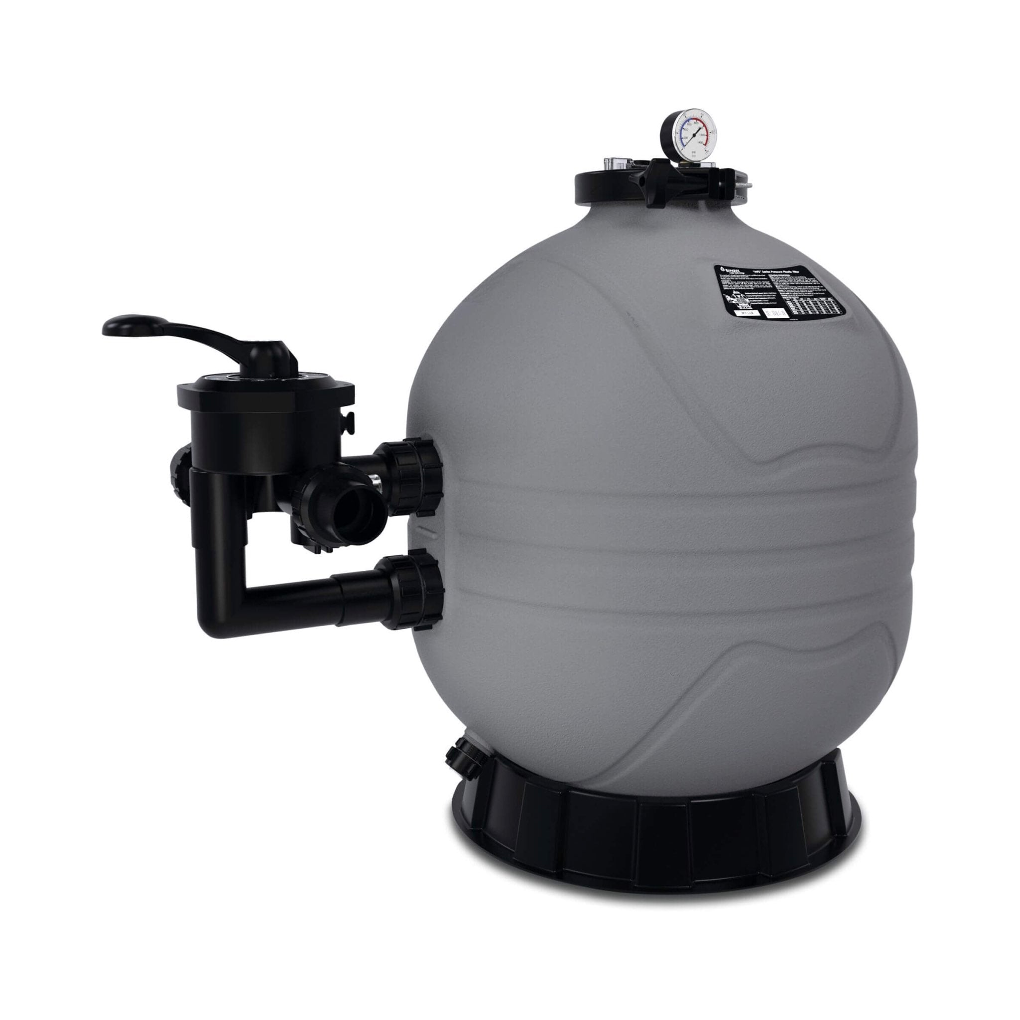 FLOTIDE Sandfilter MFS17, MFS20, MFS24 und MFS27 mit Side-Mount-6-Wege-Ventil für private Pools