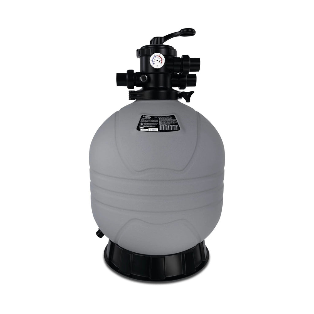FLOTIDE Sandfilter MFV17, MFV20, MFV24 und MFV27 aus HDPE mit 6-Wege-Ventil für private Pools