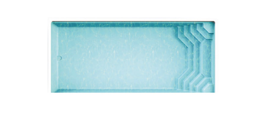 Poolbecken CAPRI 80 – Rechteckige Einstückbecken, 3,77 x 8,00 x 1,53 m