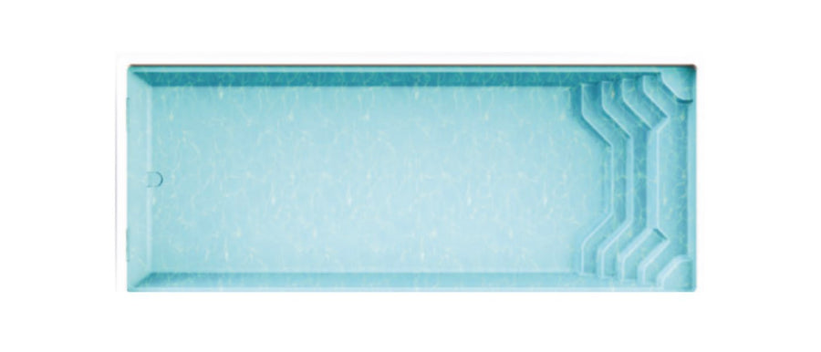 Poolbecken CAPRI 90 – Rechteckige Einstückbecken, 3,77 x 9,00 x 1,53 m