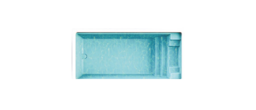 Poolbecken KUBA – Rechteckige Einstückbecken, 2,40 x 5,00 x 1,53 m