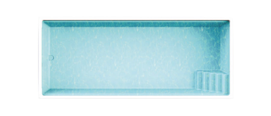 Poolbecken MAINAU – Rechteckige Einstückbecken, 3,77 x 9,00 x 1,53 m